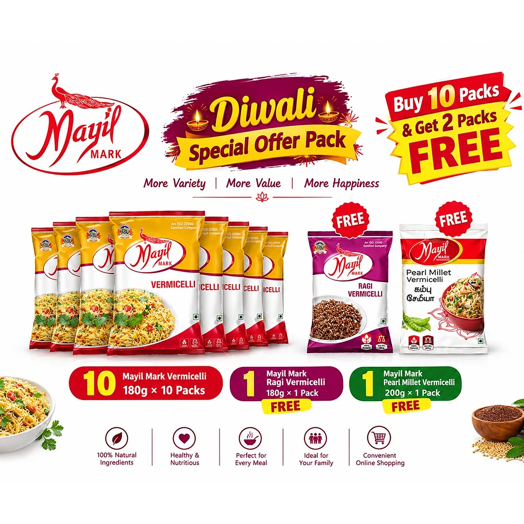 Vermicelli 10 plus 2 offer pack — Mayil Mark